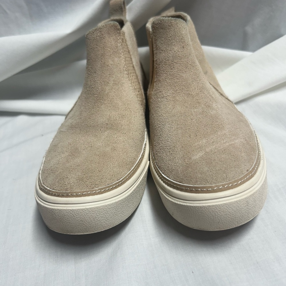 Toms Womens Bryce Beige Suede Slip On Shooties Shoes 6 - Picture 3 of 12